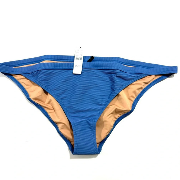 New J Crew Ribbed Trim Hipster Full Coverage Bikini Bottom - Picture 6 of 6